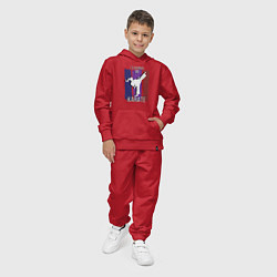 Костюм хлопковый детский Id rather do karate, цвет: красный — фото 2