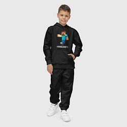 Костюм хлопковый детский MINECRAFT, цвет: черный — фото 2