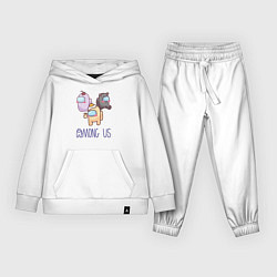 Костюм хлопковый детский Among Us, цвет: белый