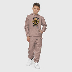 Костюм хлопковый детский BOSTON BRUINS NHL, цвет: пыльно-розовый — фото 2