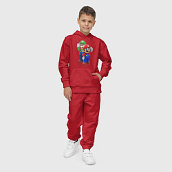 Костюм хлопковый детский Mario Bros, цвет: красный — фото 2