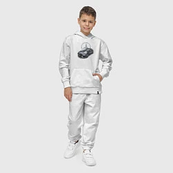 Костюм хлопковый детский Mercedes AMG motorsport, цвет: белый — фото 2