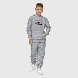 Костюм хлопковый детский Audi sport - racing team, цвет: меланж — фото 2