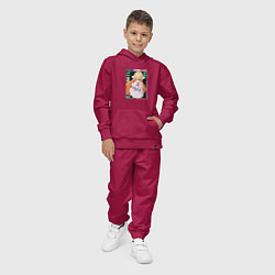 Костюм хлопковый детский Fairy Tail, Мавис Вермиллион, цвет: маджента — фото 2