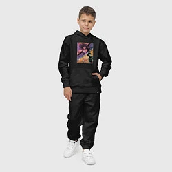 Костюм хлопковый детский Наранча Гирга из ДжоДжо, цвет: черный — фото 2