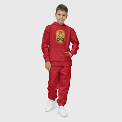 Костюм хлопковый детский Vintage extreme enduro, цвет: красный — фото 2