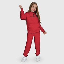 Костюм хлопковый детский Shinedown лого с эмблемой, цвет: красный — фото 2