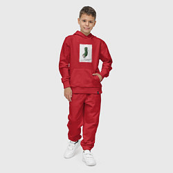 Костюм хлопковый детский Огурчик с горькой попкой, цвет: красный — фото 2