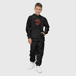 Костюм хлопковый детский Атланта Хокс NBA, цвет: черный — фото 2