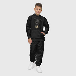 Костюм хлопковый детский Футбол - Пантера, цвет: черный — фото 2