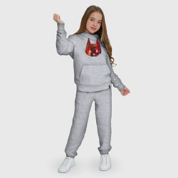 Костюм хлопковый детский Кот из игры Stray, цвет: меланж — фото 2