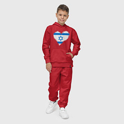 Костюм хлопковый детский Сердце - Израиль, цвет: красный — фото 2