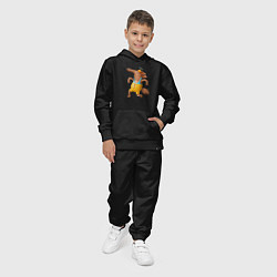 Костюм хлопковый детский Волк в плавательном костюме, цвет: черный — фото 2