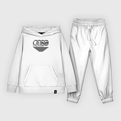 Костюм хлопковый детский Ауди quatro, цвет: белый