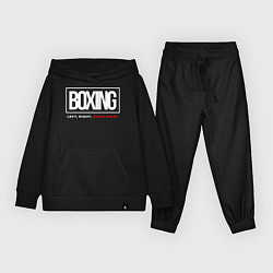 Костюм хлопковый детский Boxing good night, цвет: черный