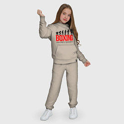 Костюм хлопковый детский Boxing evolution, цвет: миндальный — фото 2