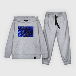 Костюм хлопковый детский Графическая химия, цвет: меланж