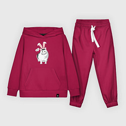 Костюм хлопковый детский Кролик Бендер - 2023, цвет: маджента