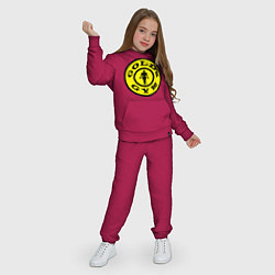 Костюм хлопковый детский Golds GYM, цвет: маджента — фото 2