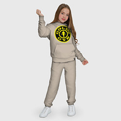 Костюм хлопковый детский Golds GYM, цвет: миндальный — фото 2