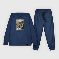 Костюм хлопковый детский Lionel Messi - world champion - Argentina, цвет: тёмно-синий