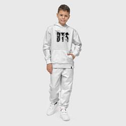 Костюм хлопковый детский BTS logo, цвет: белый — фото 2