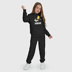 Костюм хлопковый детский Scorpions Барт Симпсон рокер, цвет: черный — фото 2