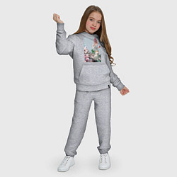 Костюм хлопковый детский Девушка с хамелеоном, цвет: меланж — фото 2