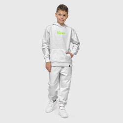 Костюм хлопковый детский Стас в стиле Шрека, цвет: белый — фото 2