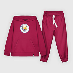 Костюм хлопковый детский Manchester City FC, цвет: маджента