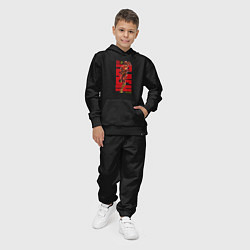 Костюм хлопковый детский Флэш Барри Аллен, цвет: черный — фото 2