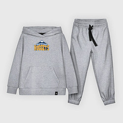 Костюм хлопковый детский Denver Nuggets, цвет: меланж