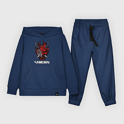 Костюм хлопковый детский Samurai logo, цвет: тёмно-синий