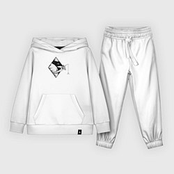 Костюм хлопковый детский Space fisher, цвет: белый