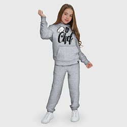 Костюм хлопковый детский Надпись - шеф повар, цвет: меланж — фото 2