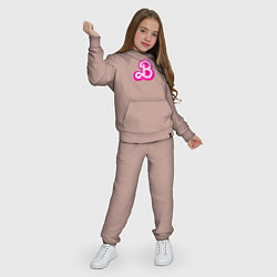 Костюм хлопковый детский Б - значит Барби, цвет: пыльно-розовый — фото 2