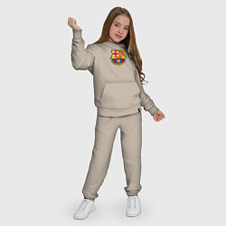 Костюм хлопковый детский Barcelona fc sport, цвет: миндальный — фото 2