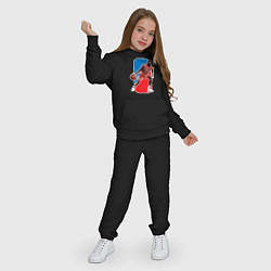 Костюм хлопковый детский Jordan play, цвет: черный — фото 2