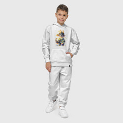 Костюм хлопковый детский Милый дракончик, цвет: белый — фото 2