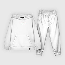 Костюм хлопковый детский Никаких извинений, цвет: белый