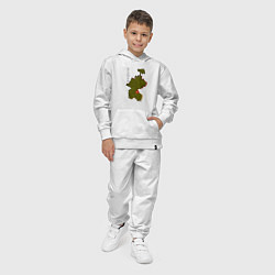 Костюм хлопковый детский Осетия Ерман, цвет: белый — фото 2