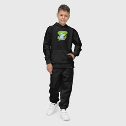 Костюм хлопковый детский Забавный какаду, цвет: черный — фото 2