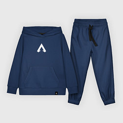Костюм хлопковый детский Logo apex, цвет: тёмно-синий