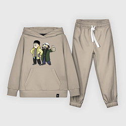 Костюм хлопковый детский Vault Jay and silent Bob, цвет: миндальный