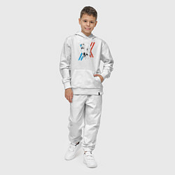 Костюм хлопковый детский Франкс Зеро Ту, цвет: белый — фото 2