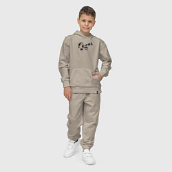 Костюм хлопковый детский Ма-ма-а, цвет: миндальный — фото 2