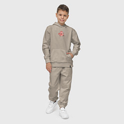 Костюм хлопковый детский Удивительная рыба, цвет: миндальный — фото 2