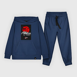 Костюм хлопковый детский Mazda rx-7 jdm style, цвет: тёмно-синий