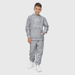 Костюм хлопковый детский Дикий и свободный, цвет: меланж — фото 2