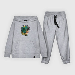 Костюм хлопковый детский Безопасность - медленная езда, цвет: меланж